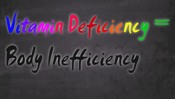 Vitamin Deficiency =Body Inefficiency