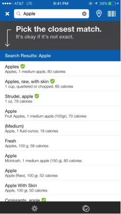 Find food - track your nutrition