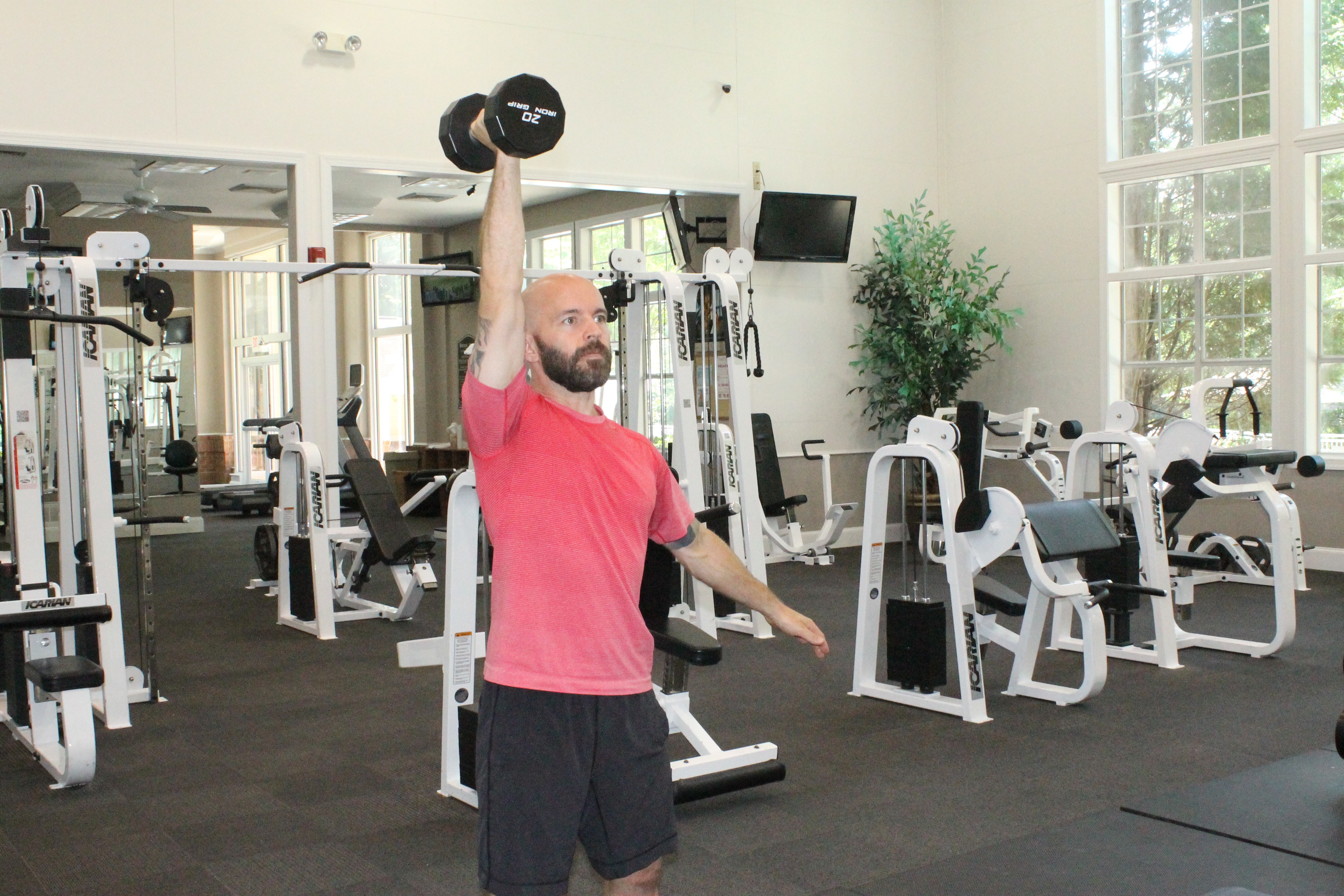 One Arm Dumbbell Press