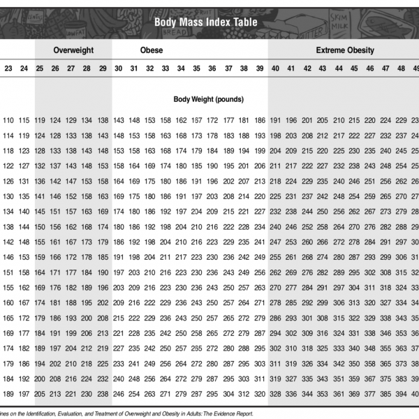 NIH BMI Chart Trainerize.me